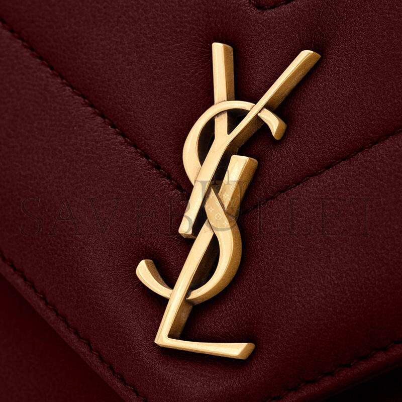 YSL LOULOU TOY CROSSBODY IN MATELASSÉ LAMBSKIN 873156AAEAX6197 (21*14*5cm)